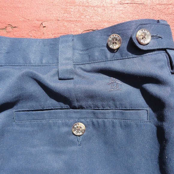 Grand Slam pleated front blue Golf Shorts~EUC~36~polyester~Comfy golf sh… - Picture 5 of 5